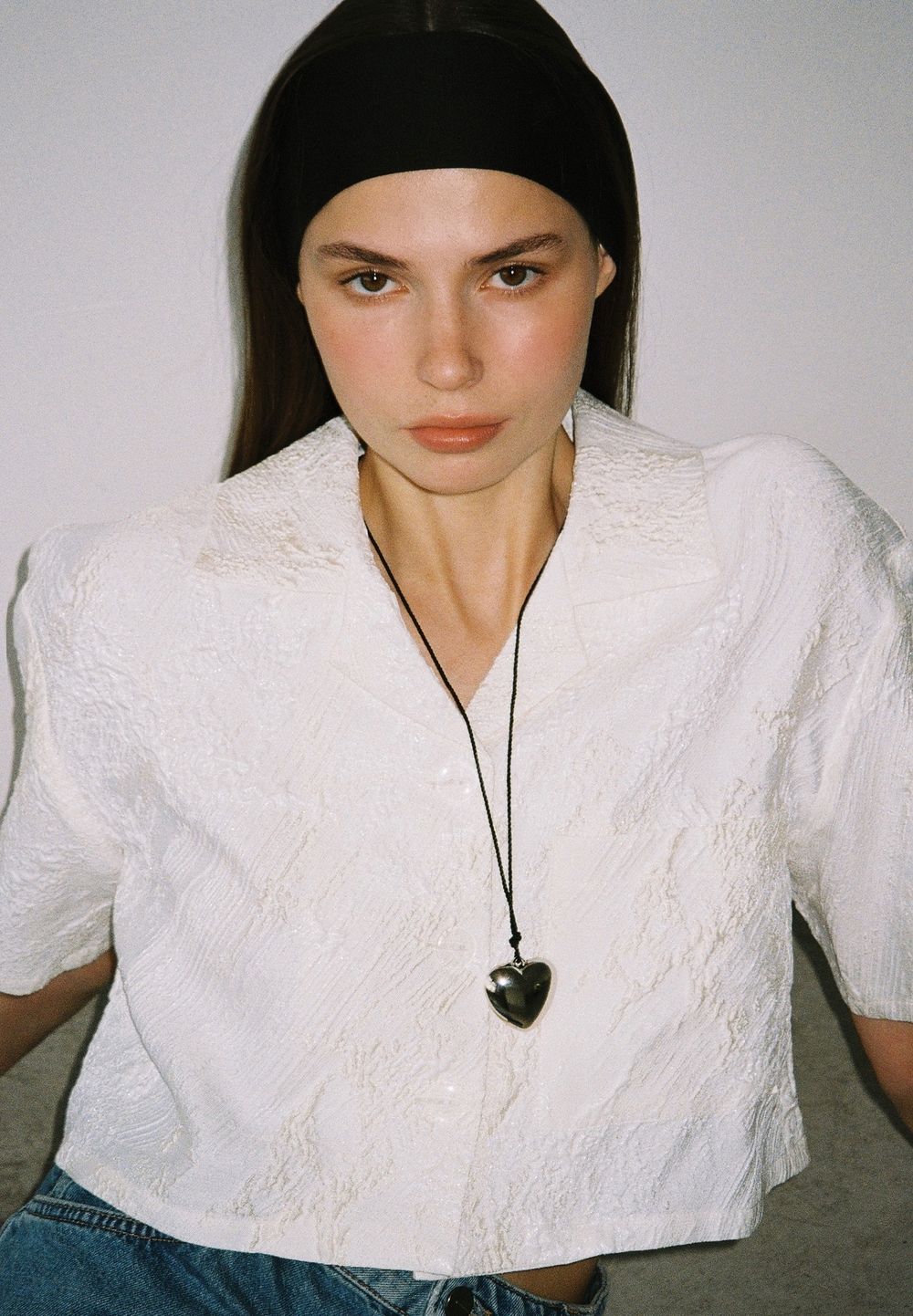 Popcorn cropped shirt