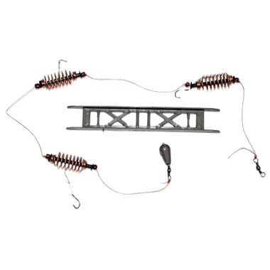 Монтаж д/ловли карася ПрофМонтаж Плетенка 0.25мм  Поводок 0.15мм -