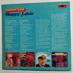 Винтажная виниловая пластинка LP James Last Happy Lehar (Germany 1969)