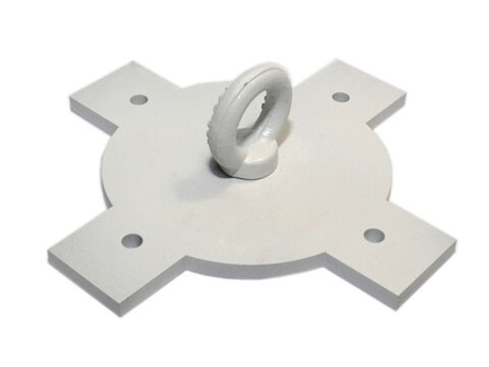 Кронштейн потолочный (форма - кресто-круг) нагрузка до 150 кг :(нов):