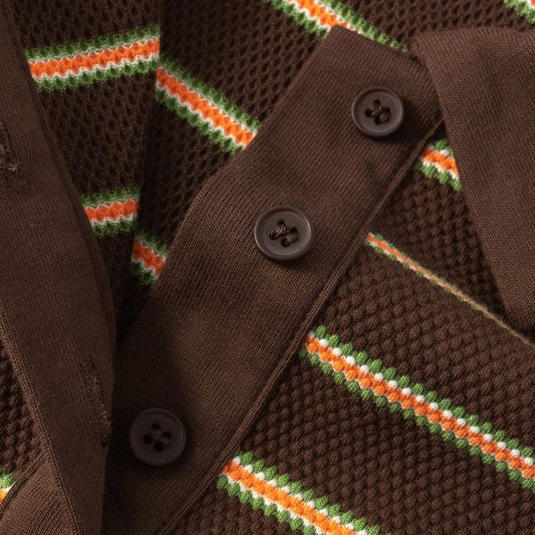 Поло Nineties коричневое - фото 5