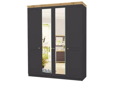 Лиана Шкаф Дуб Крафт Золотой/Графит