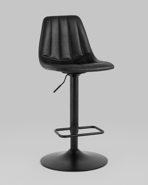Стул барный Code экокожа чёрный