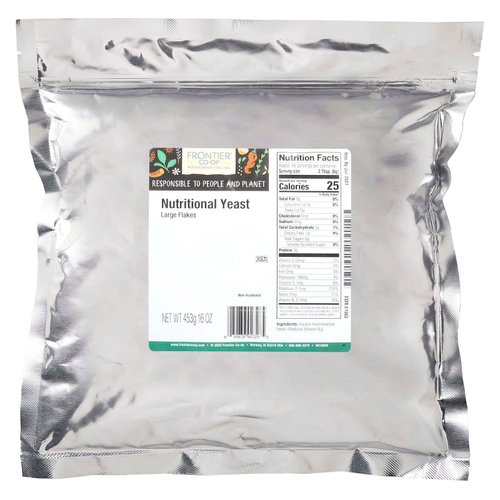 Frontier Co-op, Пищевые дрожжи, большие хлопья, 453 г (16 унций)