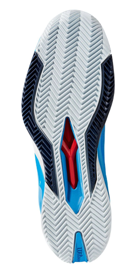 Мужские кроссовки теннисные Wilson Rush Pro 4.0 Clay - french blue/white/navy blazer