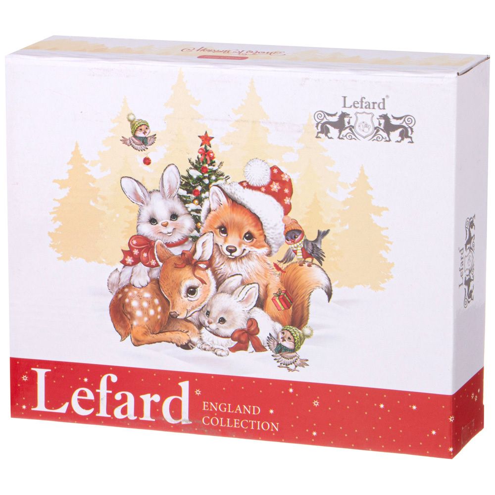 БЛЮДО LEFARD "С НОВЫМ ГОДОМ!" В ФОРМЕ ЕЛКИ 25Х21Х4 СМ КРАСНОЕ (КОР=8ШТ.)