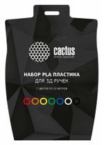 Пластик для ручки 3D Cactus CS-3D-PLA-7X10M PLA Pro d1.75мм L10м 7цв.
