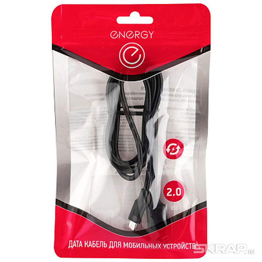 Кабель Energy ET-30 USB/MicroUSB, черный
