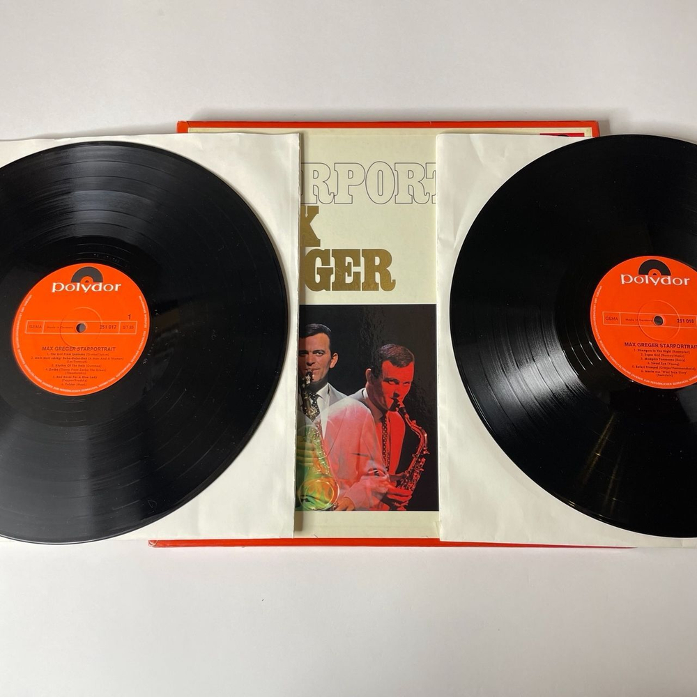 Винтажная виниловая пластинка LP Max Greger Макс Грегер Starportrait (Germany 1975)