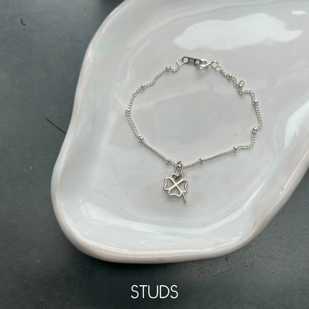 подвес клевер с выбором вида браслета