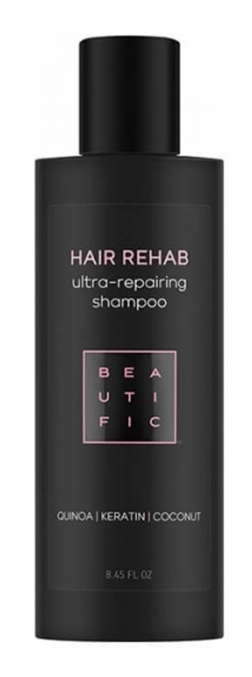 BEAUTIFIC Шампунь для поврежденных волос восстанавливающий Hair Rehab с кератином, 250 мл BTF0101 (50763)