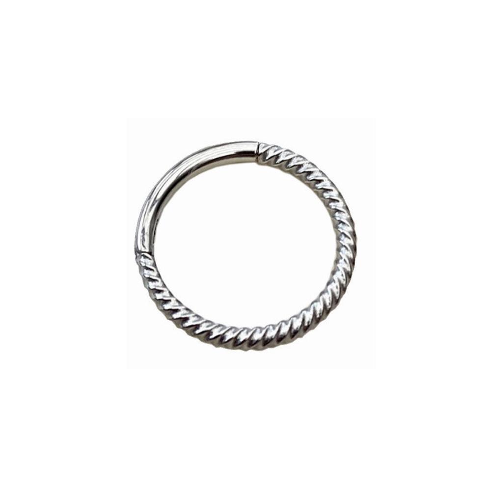 Серьги-кольца из медицинской стали Twisted Ring Biojoux BJT245