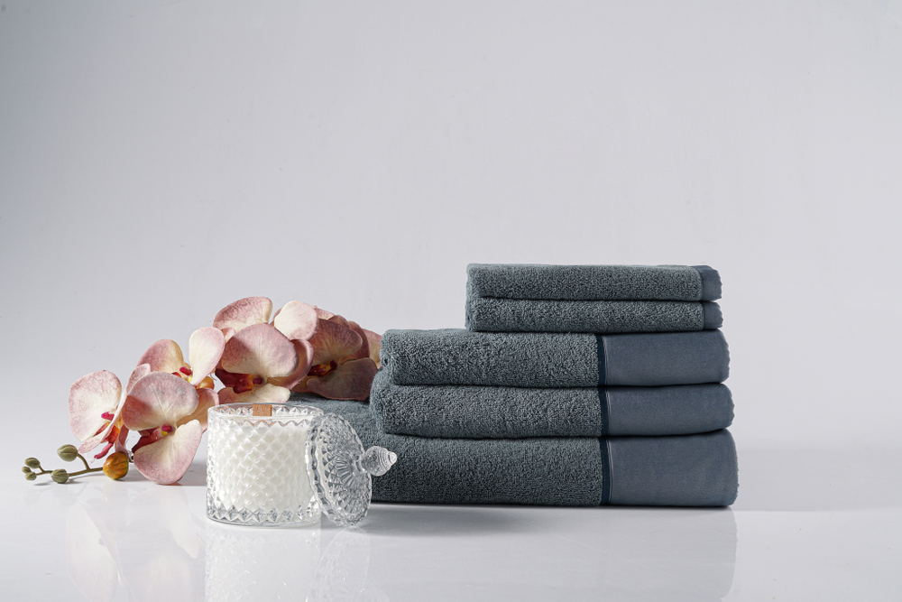 Набор полотенец 5шт Claire Batiste Atelier Brise морская волна в подарочной упаковке