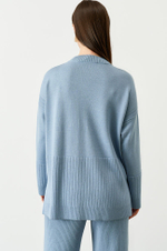 22757 Джемпер женский (голубой)