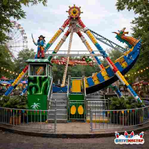 Качели корабль «Капитан Весельчак», 16 мест, 12×7×8,5 м