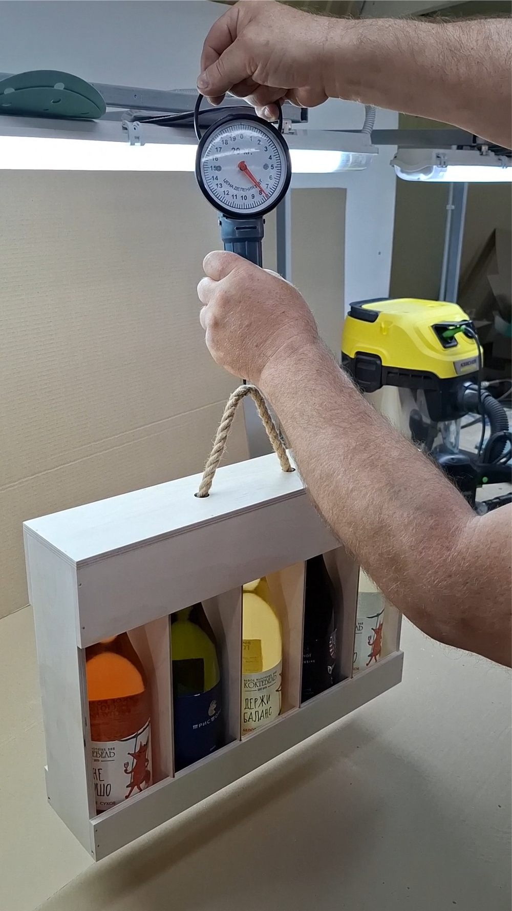 Короб винный деревянный серия "ОТКРЫТЫЕ" №5 (тип 1-1), на 5 бутылок, без покраски