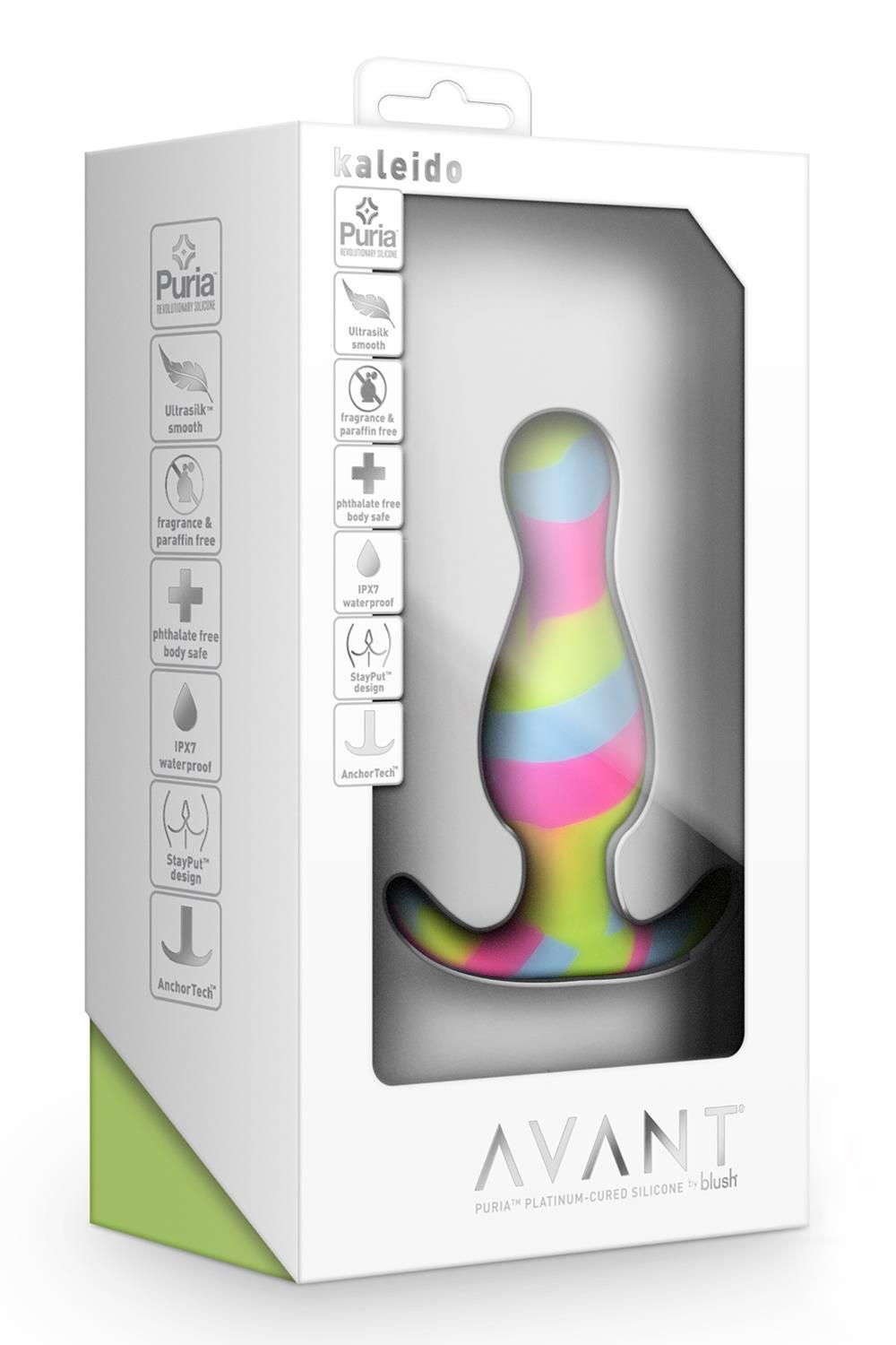 Анальная пробка Blush Novelties Avant Kaleido, якорная, 8,9 см