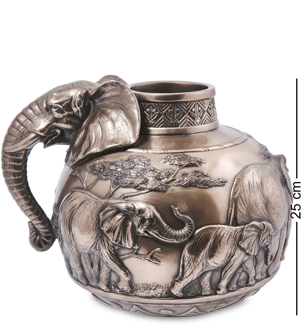 Veronese WS-1396 Ваза «Сафари - слоны»