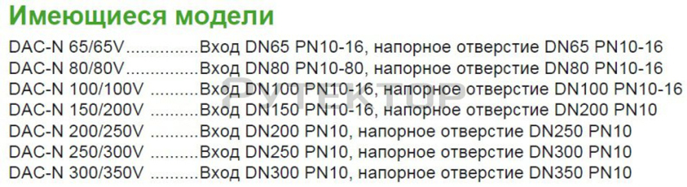 Донное присоединительное устройство Zenit DAC DN250/300