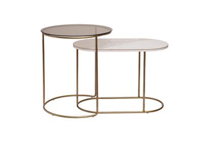 Столик журнальный (набор 2шт) d48x56/66x37x45,5см Garda Decor