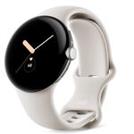 Умные часы Google Pixel Watch Polished Silver Stainless Steel Case / Chalk Active Band (Wi-Fi)