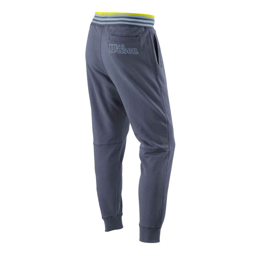 Мужские теннисные штаны Wilson Script Eco Training Pants Men - Blue
