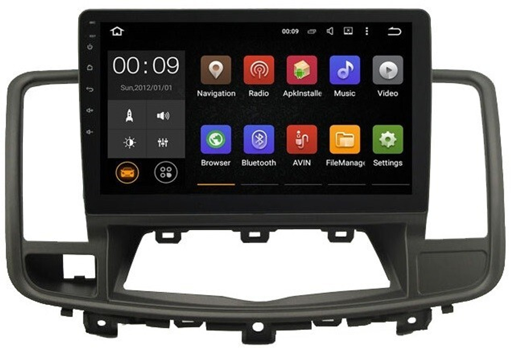 Магнитола для Nissan Teana 2008-2013 (монохром экран) - Roximo RX-1205 Android 13, ТОП процессор, 8/128, SIM-слот