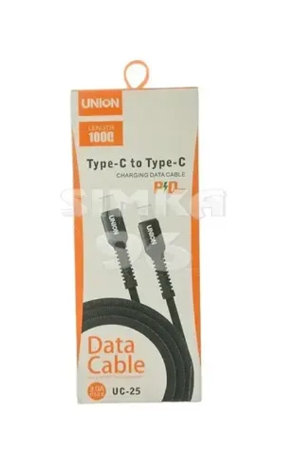 Кабель Type-C to Type-C UNION UC25 (ткань)