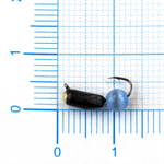 Мормышка Владимирская 325 "Гвоздик с зеркальцем" с шариком кошачий глаз, 3мм, 0.8гр (15шт/уп)