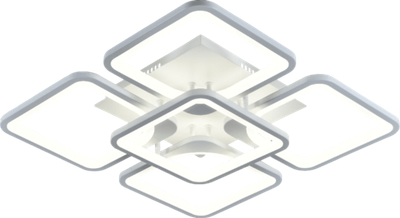 Люстра MX10005/4+1, белая, 169W, LM8000, 540*540*120 мм