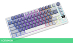 Клавиатура Royal Kludge RKM75 Silver Switch/Ocean Blue
