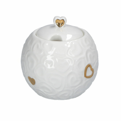 La Porcellana Bianca - Сахарница Valentino Oro 270мл с ложкой / артикул   P013901300  / GTIN 8027549100666