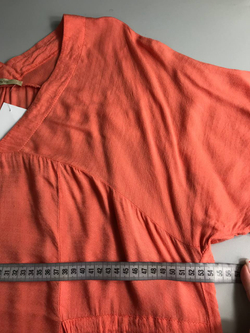 Блузка VASAVIS из вискозы в коралловом оттенке 44 размер
