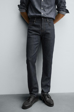 ZARA ДЖИНСЫ SLIM FIT, СИНИЙ