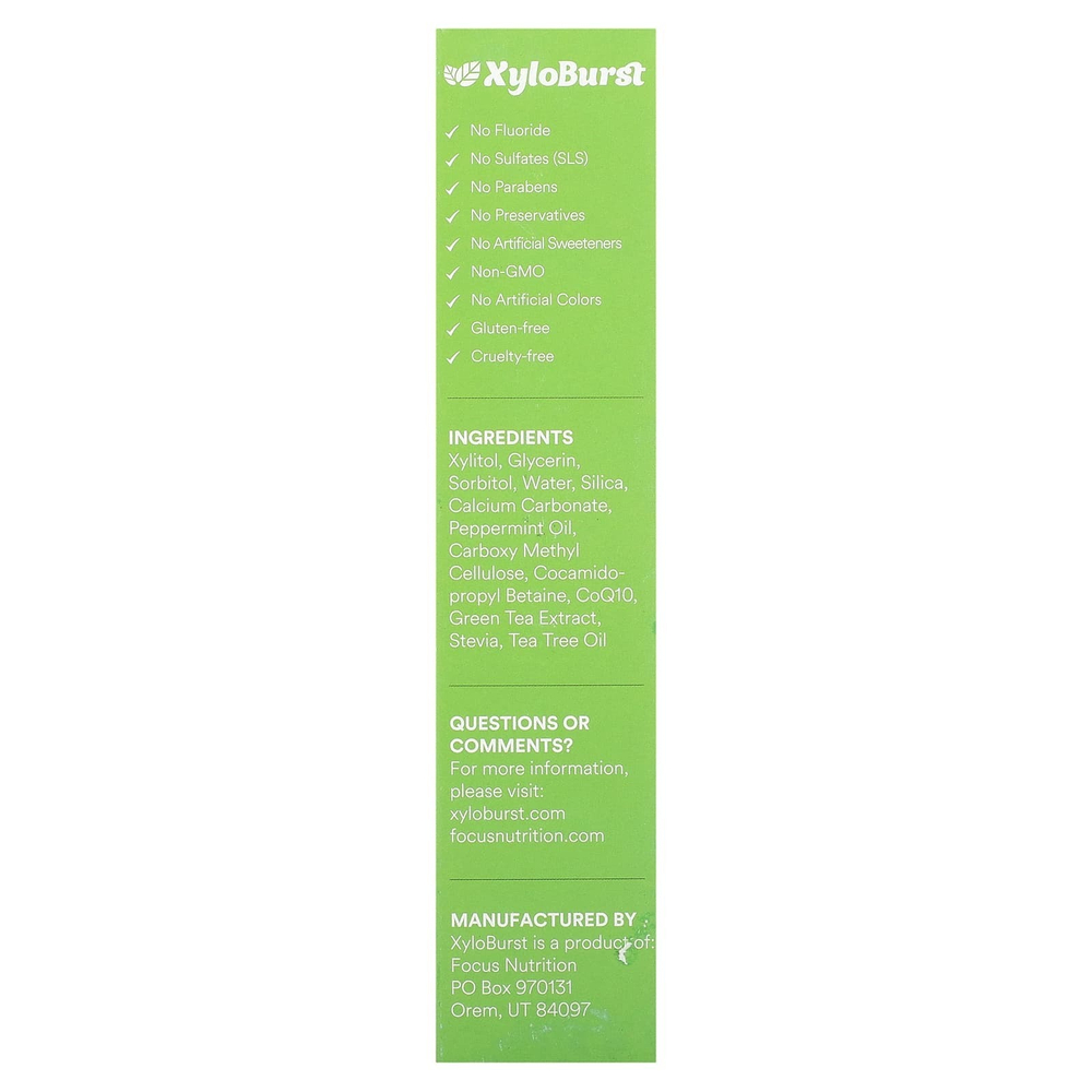 Xyloburst, зубная паста с ксилитолом и гидроксиапатитом, холодящая мята, 113 г (4 унции)