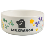 Миска Mr. Kranch керамическая для собак 420мл Цветы прованса Васильковая