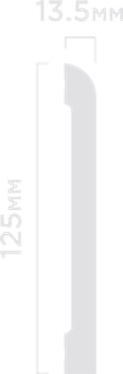 Плинтус HiWood, 125x13,5 мм