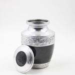 Мини-урна для праха металл с гравировкой "Перламутр" черная