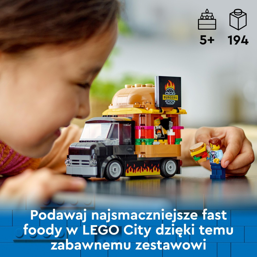 Конструктор LEGO City 60404 Бургерный грузовик — фото 10