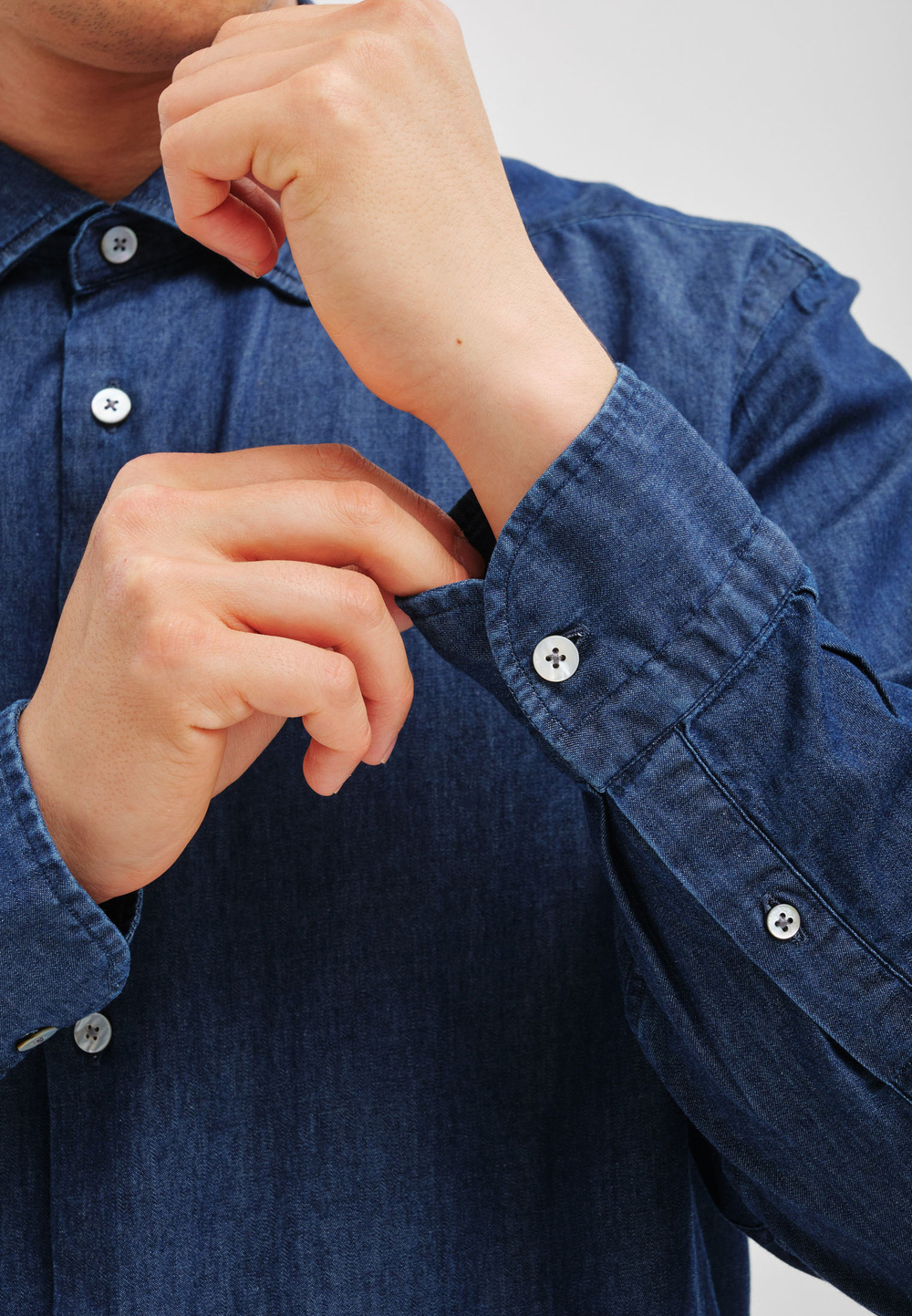 Рубашка мужская Denim BLUE