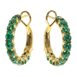 Серьги с Изумрудами, E0101-4/16