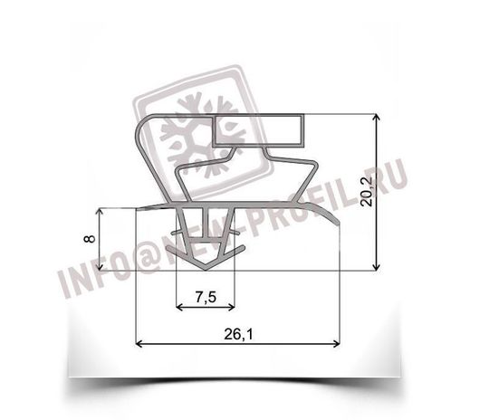 Уплотнитель для холодильника Gorenje RK41295Е м.к. 520*485 мм по пазу(017 АНАЛОГ)