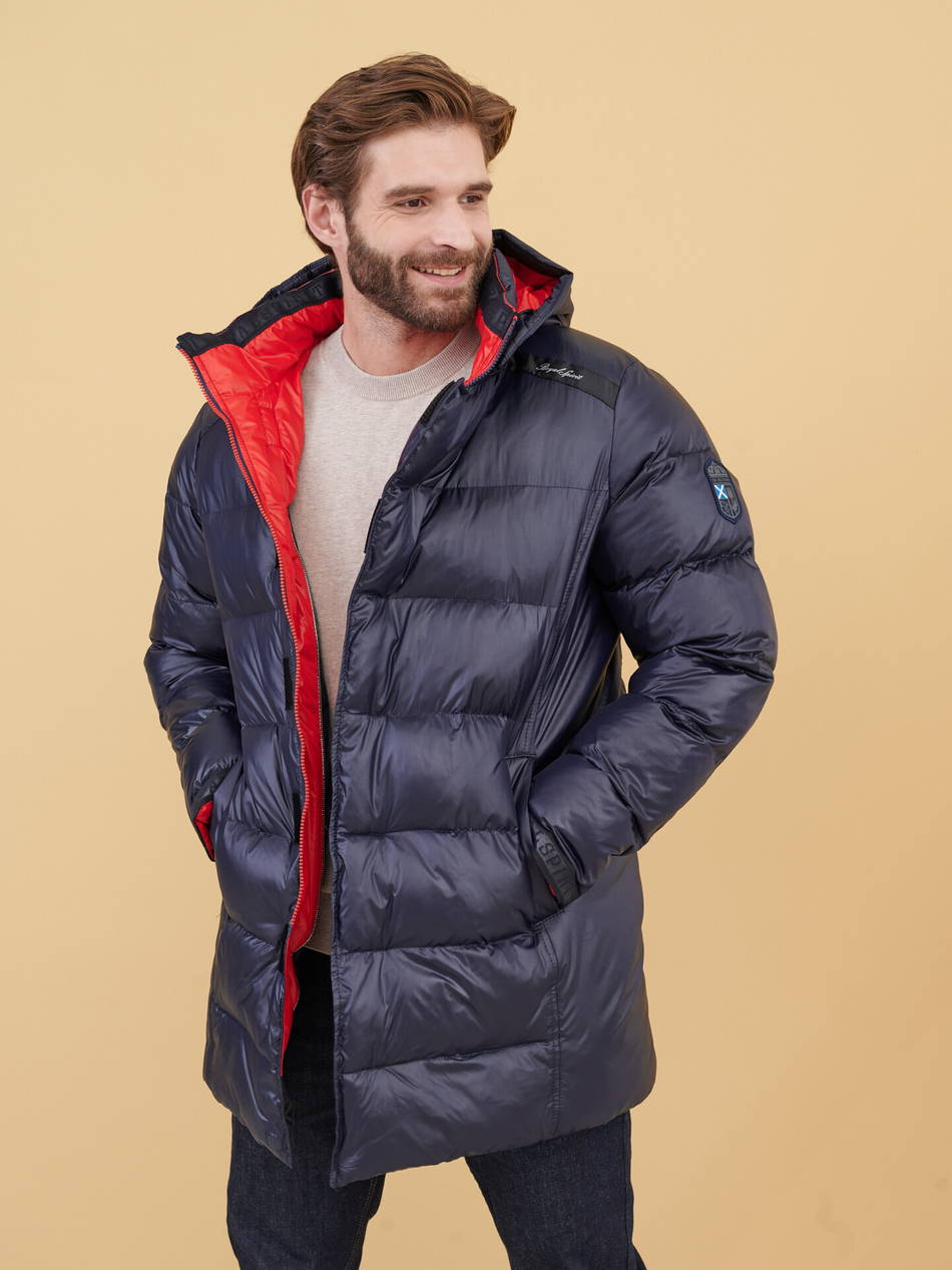 Стёганый пуховик SIZE+ с капюшоном