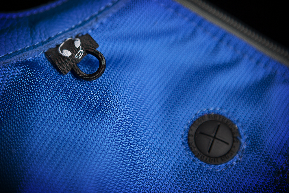 Мотокуртка - ICON SANCTUARY (кожа, синяя)