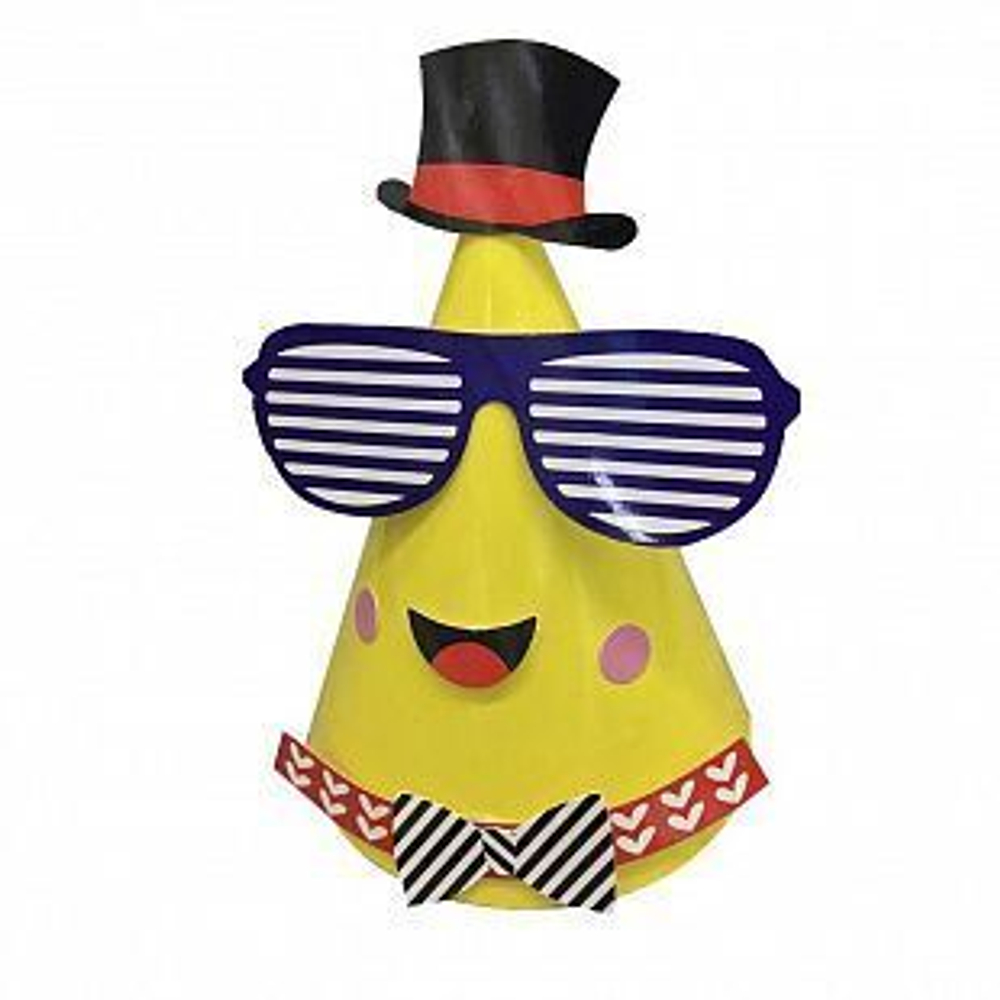 Колпак с декором "Вечеринка" Желтый