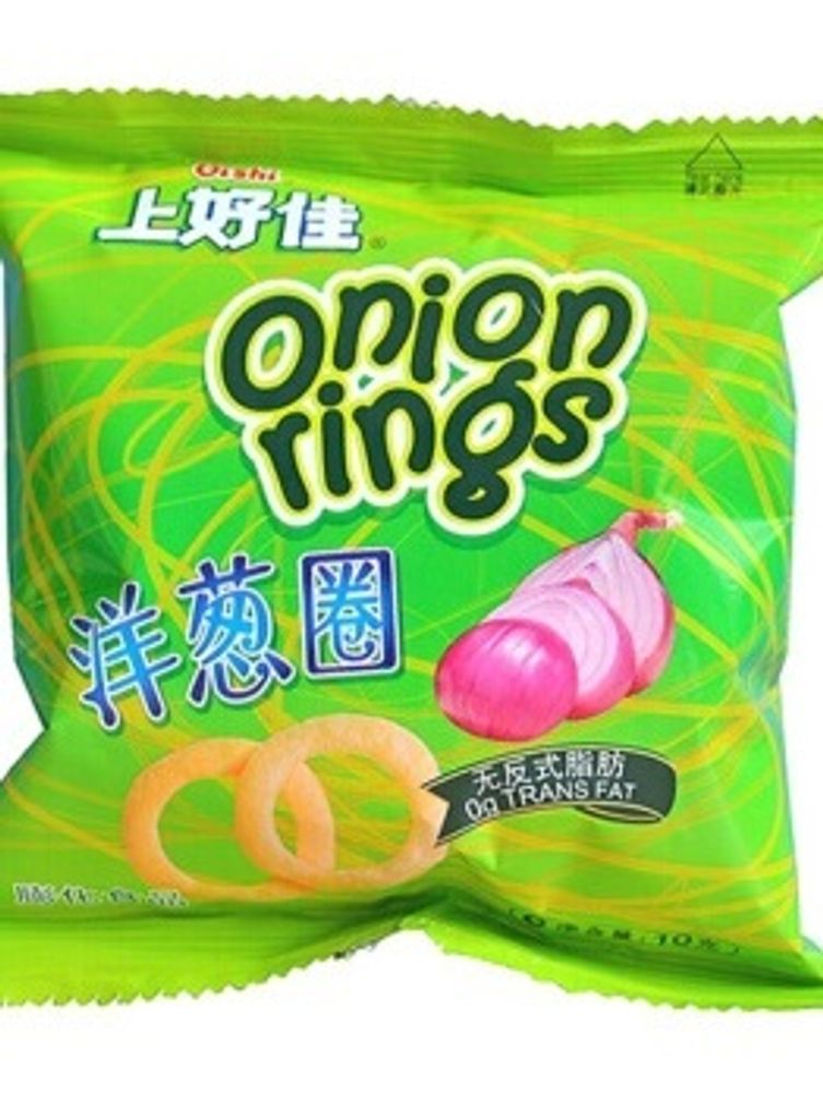 Хрустящие кольца со вкусом лука  Shanghaojia 40г