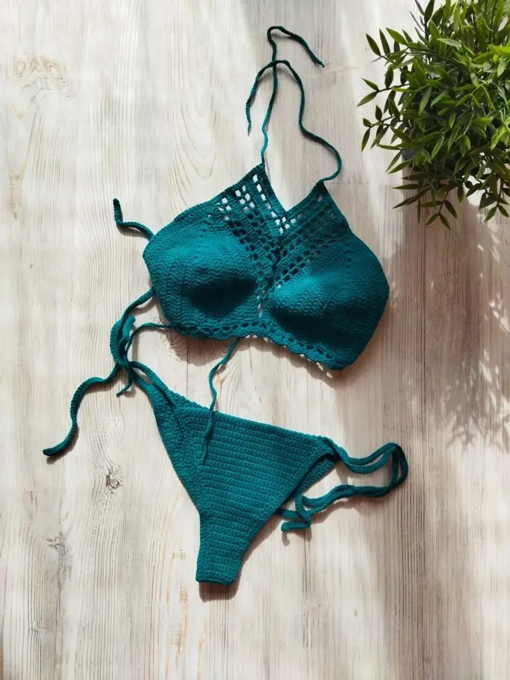 Вязаный купальник