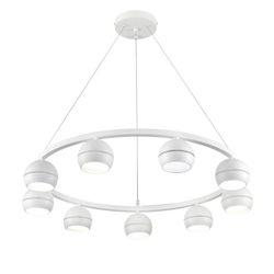 8254/9 COMFI LN26 246 белый металл Светильник подвесной LED GX53 8*7W 220V LUAZANA