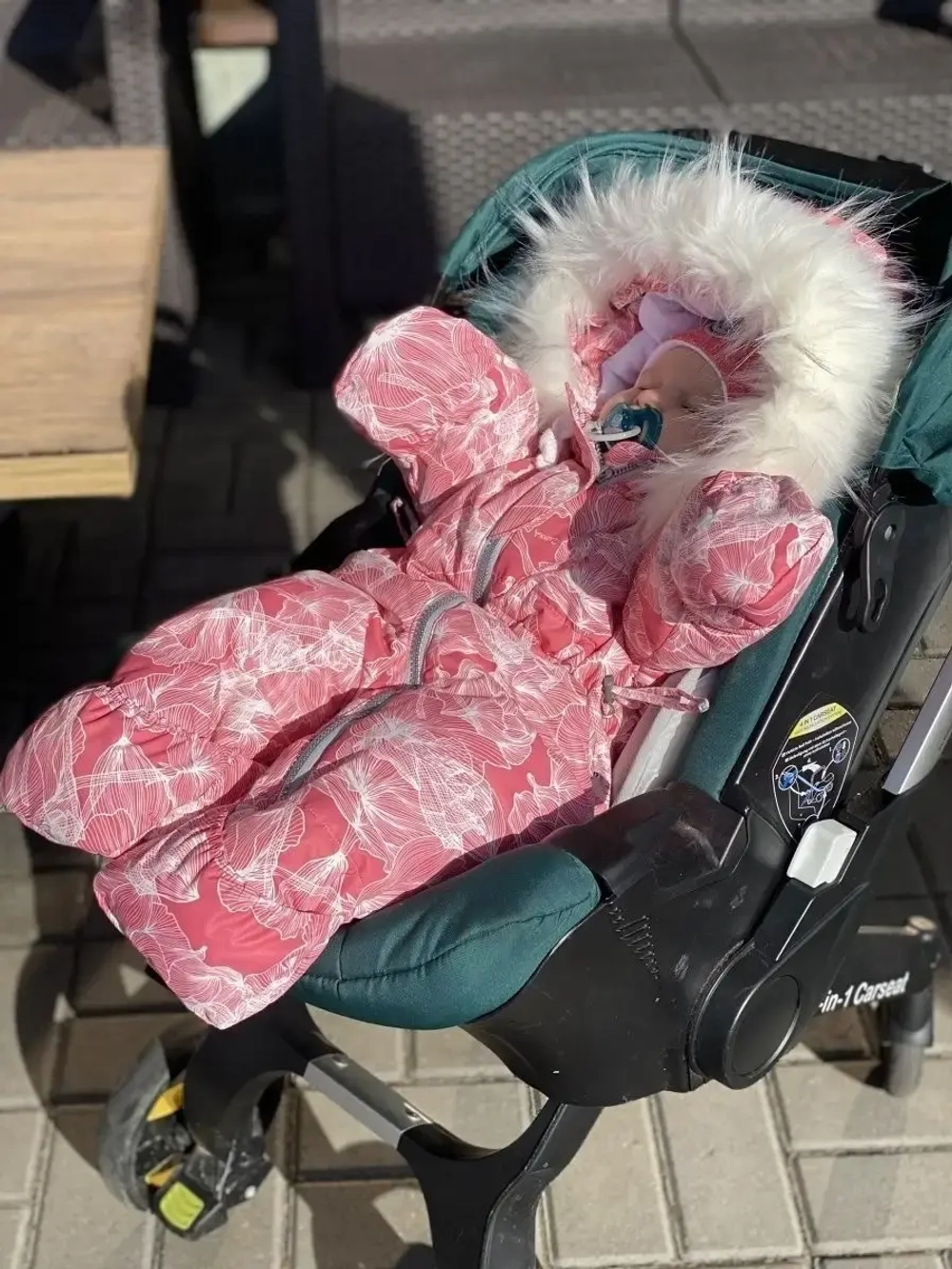 Зимний комбинезон для новорожденных утепленный мембрана
