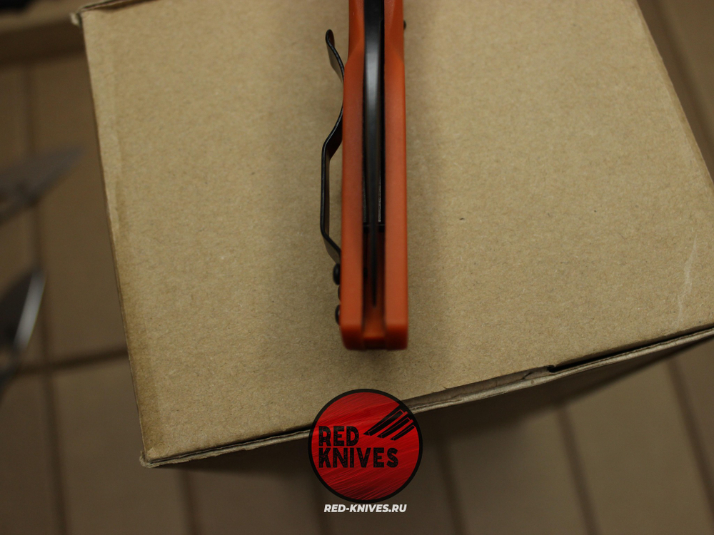 Нож Spyderco Native 5 LTW - оранжевая рукоять, черный клинок RK/499